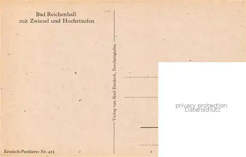 AK / Ansichtskarte Bad Reichenhall mit Zwiesel und Hochstaufen Kat. Bad Reichenhall