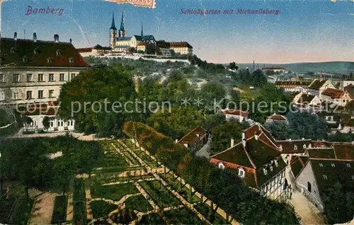 AK / Ansichtskarte Bamberg Schlossgarten mit Michaelisberg Kat. Bamberg