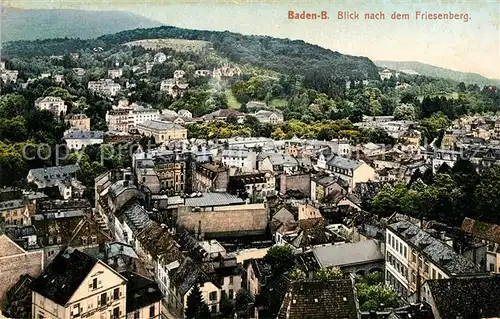 AK / Ansichtskarte Baden Baden Blick vom Friesenberg Kat. Baden Baden