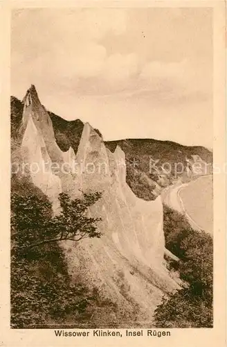 AK / Ansichtskarte Wissower Klinken Kreidefelsen Kat. Sassnitz