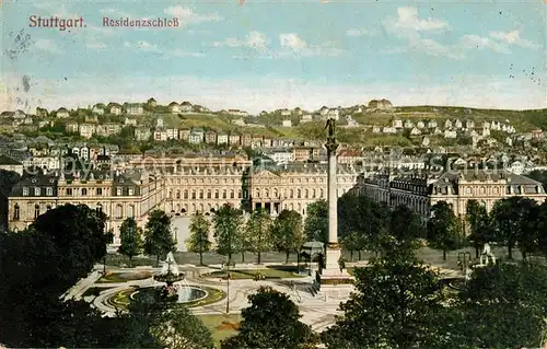 AK / Ansichtskarte Stuttgart Residenzschloss Saeule Kat. Stuttgart