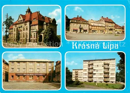 AK / Ansichtskarte Krasna Lipa Stadtansichten Hotel  Kat. Schoenlinde