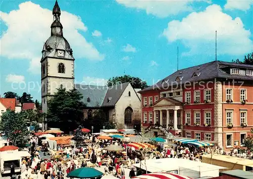 AK / Ansichtskarte Detmold Marktplatz Erloeserkirche Rathaus Donopbrunnen Kat. Detmold