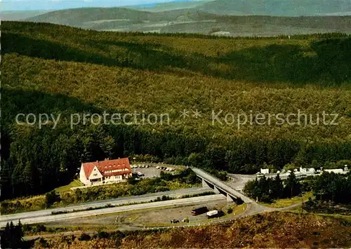 AK / Ansichtskarte Rimberg Bad Hersfeld Fliegeraufnahme Autobahn Rasthaus Kat. Bad Hersfeld