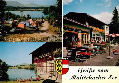 AK / Ansichtskarte Maltschachersee Camping Strandbad Gasthaus Kat. Feldkirchen in Kaernten