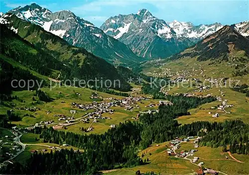 AK / Ansichtskarte Kleinwalsertal Fliegeraufnahme Riezlern Hirschegg Mittelberg Kat. Oesterreich