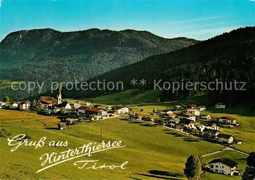AK / Ansichtskarte Hinterthiersee Fliegeraufnahme Kat. Thiersee Tirol