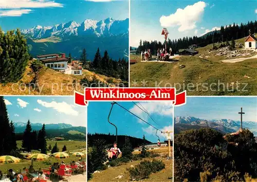AK / Ansichtskarte Winklmoos Winkelmoos Duerrnbachhorn Sesselbahn Loferer Steinbergen Kat. Reit im Winkl