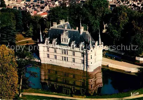 AK / Ansichtskarte Azay le Rideau Fliegeraufnahme Chateau Kat. Azay le Rideau