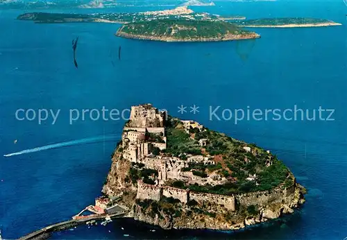 AK / Ansichtskarte Ischia Aragonisches Schloss und Golf von Neapel Fliegeraufnahme Kat. 