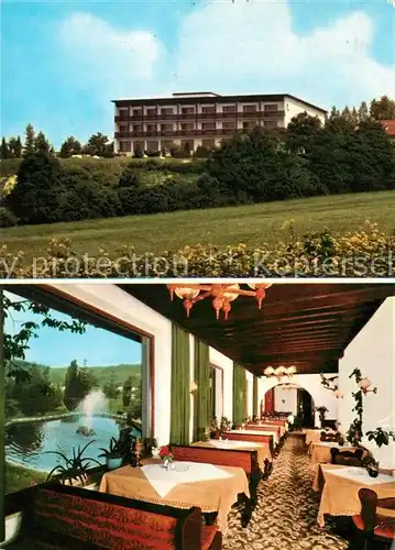 AK / Ansichtskarte Dillberg Hotel Berghof Gastraum Kat. Postbauer Heng