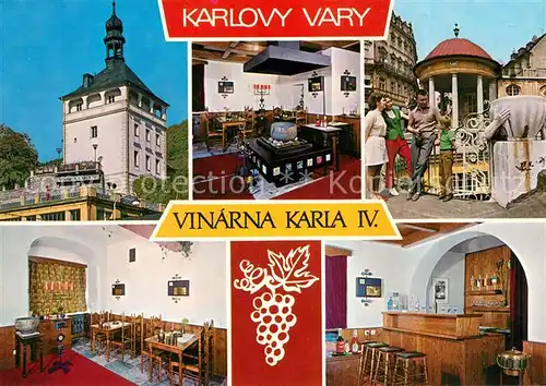 AK / Ansichtskarte Karlovy Vary Vinarna Karla IV Kat. Karlovy Vary Karlsbad