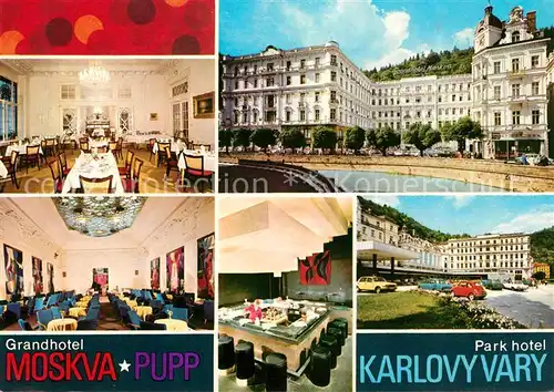 AK / Ansichtskarte Karlovy Vary Grandhotel Moskva Pupp Park Hotel Karlovy Vary Kat. Karlovy Vary Karlsbad