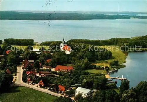 AK / Ansichtskarte Bosau Fliegeraufnahme am Grossen Ploener See Kat. Bosau