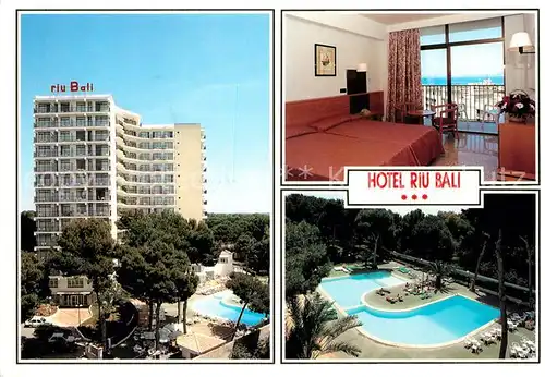 AK / Ansichtskarte Playa de Palma Mallorca Hotel Riu Bali Gaestezimmer Schwimmbad Kat. Spanien