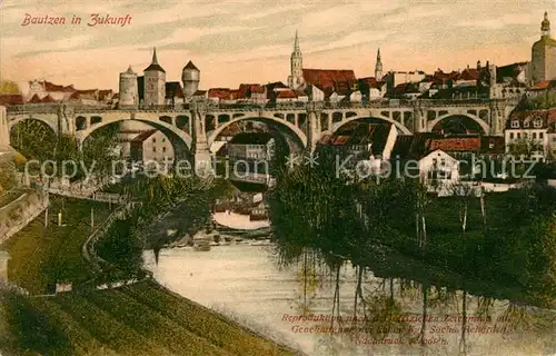 AK / Ansichtskarte Bautzen Brueckenpartie Kat. Bautzen