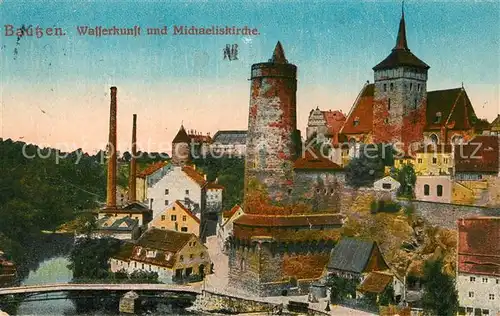 AK / Ansichtskarte Bautzen Wasserkunst und Michaeliskirche Kat. Bautzen