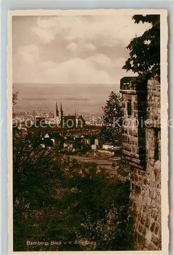 AK / Ansichtskarte Bamberg Blick von der Altenburg Kat. Bamberg