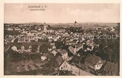 AK / Ansichtskarte Auerbach Vogtland Stadtpanorama Kat. Auerbach