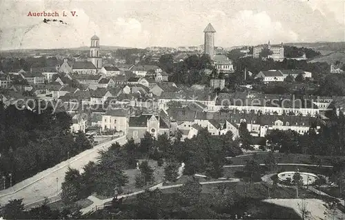 AK / Ansichtskarte Auerbach Vogtland Stadtpanorama Kat. Auerbach