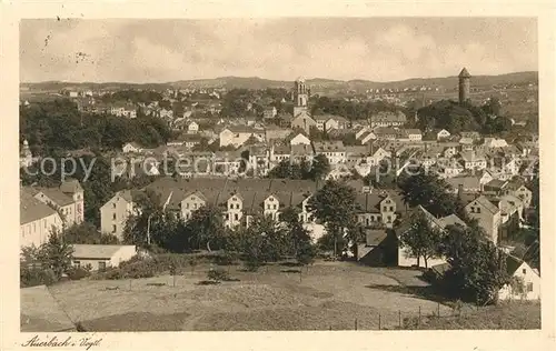 AK / Ansichtskarte Auerbach Vogtland Stadtpanorama Kupfertiefdruck Kat. Auerbach