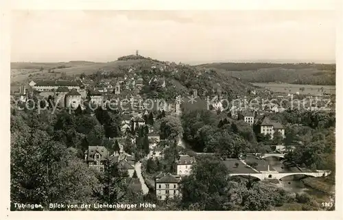 AK / Ansichtskarte Tuebingen Panorama Blick von der Lichtenberger Hoehe Kat. Tuebingen