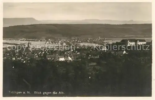 AK / Ansichtskarte Tuebingen Panorama Blick gegen die Alb Kat. Tuebingen