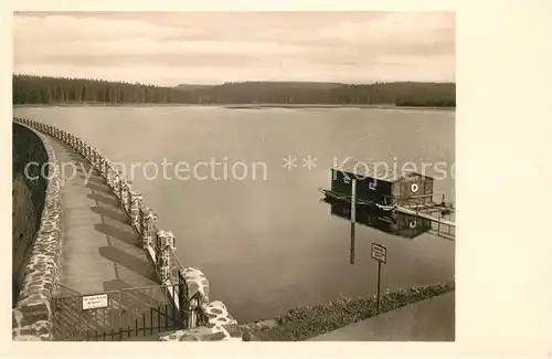 AK / Ansichtskarte Lengenfeld Vogtland Stausee Staumauer Kat. Lengenfeld Vogtland