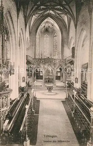 AK / Ansichtskarte Tuebingen Inneres der Stiftskirche Kat. Tuebingen