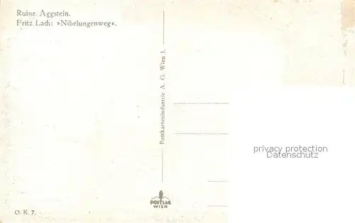 AK / Ansichtskarte Aggsbach Dorf Ruine Aggstein Wachau