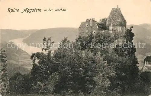 AK / Ansichtskarte Aggsbach Dorf Ruine Aggstein Wachau