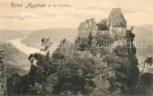 AK / Ansichtskarte Aggsbach Dorf Ruine Aggstein Wachau