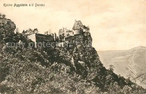 AK / Ansichtskarte Aggsbach Dorf Ruine Aggstein Wachau