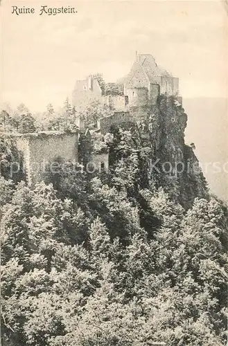 AK / Ansichtskarte Aggsbach Dorf Ruine Aggstein Wachau