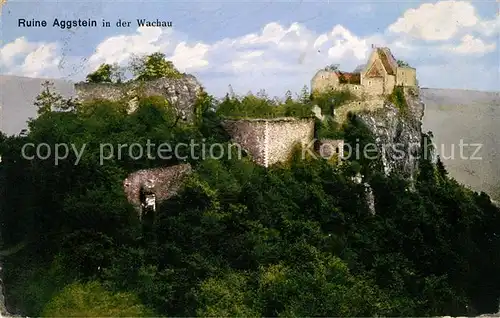AK / Ansichtskarte Aggsbach Dorf Ruine Aggstein Wachau 