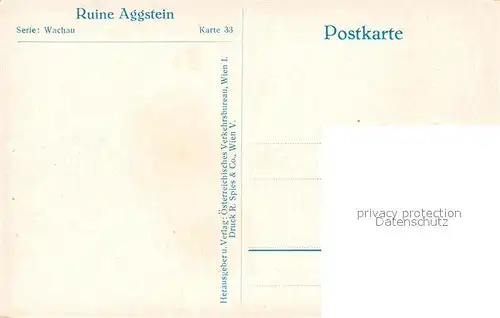 AK / Ansichtskarte Aggsbach Dorf Ruine Aggstein Wachau Donaupartie