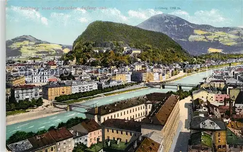 AK / Ansichtskarte Salzburg Oesterreich Blick vom elektrischen Aufzug Kat. Salzburg
