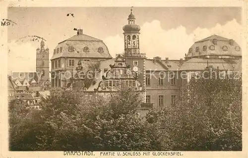 AK / Ansichtskarte Darmstadt Schloss Glockenspiel Kat. Darmstadt