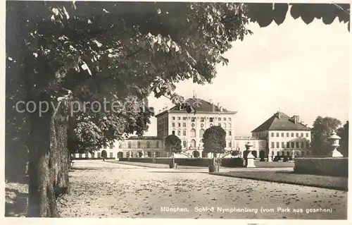 AK / Ansichtskarte Muenchen Schloss Nympenburg Kat. Muenchen