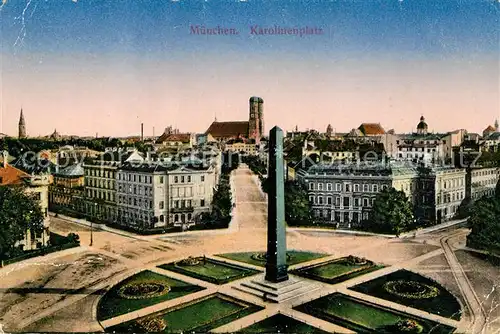 AK / Ansichtskarte Muenchen Karolinenplatz Kat. Muenchen