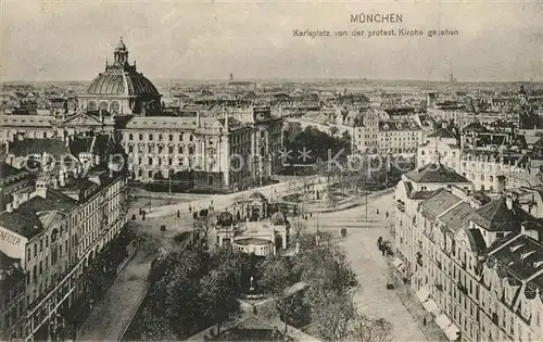 AK / Ansichtskarte Muenchen Karlsplatz protestantische Kirche Kat. Muenchen