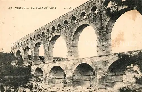 AK / Ansichtskarte Nimes Le Pont du Gard Kat. Nimes