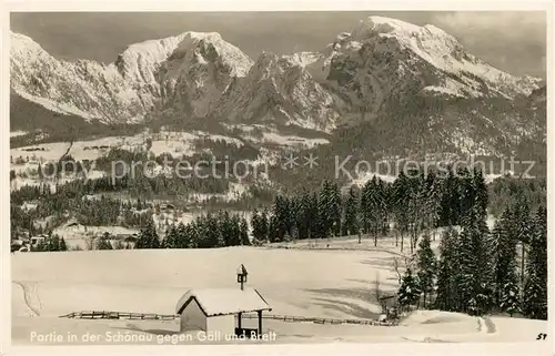 AK / Ansichtskarte Schoenau Berchtesgaden Goell Brett Winterlandschaft Kat. Berchtesgaden