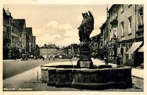 AK / Ansichtskarte Bayreuth Marktplatz Kat. Bayreuth