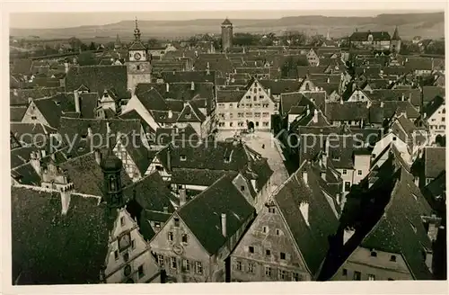 AK / Ansichtskarte Rothenburg Tauber Panorama vom Rathausturm Kat. Rothenburg ob der Tauber