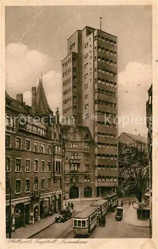 AK / Ansichtskarte Stuttgart Tagblat Hochhaus Kat. Stuttgart