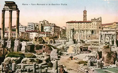 AK / Ansichtskarte Roma Rom Foro Romano Basilica Giulia Kat. 