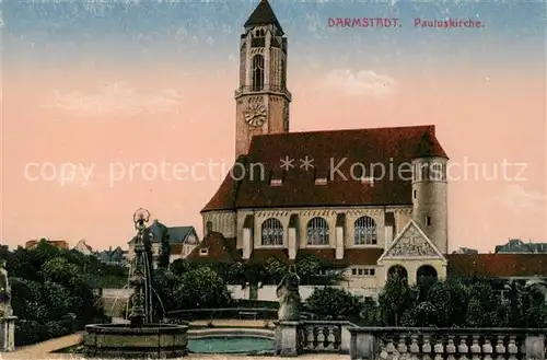 AK / Ansichtskarte Darmstadt Pauluskirche Kat. Darmstadt