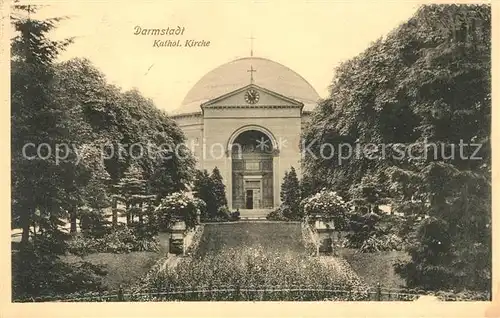 AK / Ansichtskarte Darmstadt Katholische Kirche Kat. Darmstadt