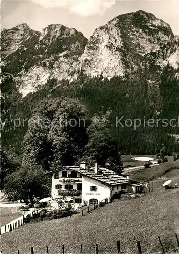 AK / Ansichtskarte Ramsau Berchtesgaden Gasthaus Hindenburglinde Kat. Ramsau b.Berchtesgaden